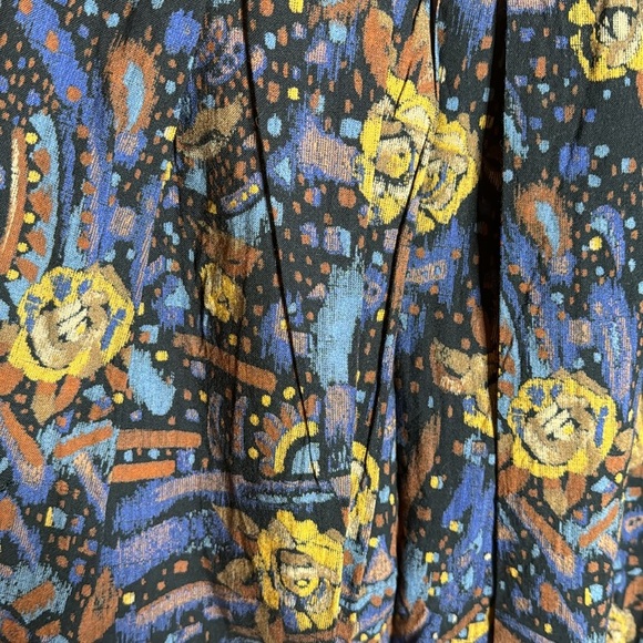 Vintage Tica Floral Midi Skirt Size 6 but fits Size 2 better - Picture 2 of 9